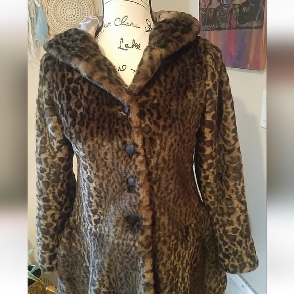 Free People Leopard Faux Fur Coat - Picture 3 of 16